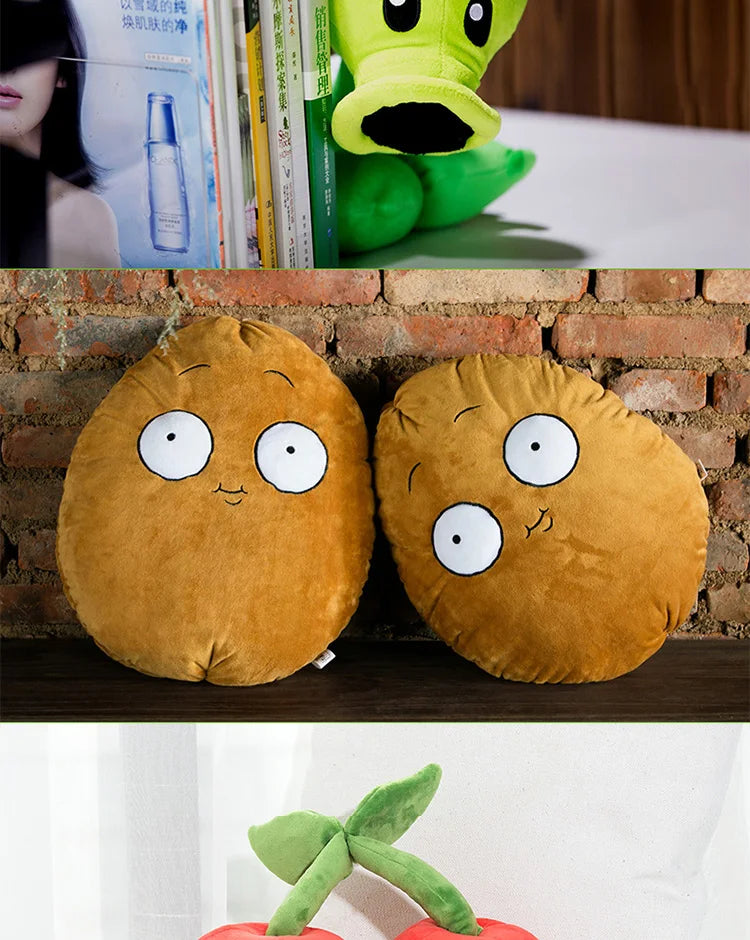 Plants vs Zombies Sunflower Peashooter Coconut Plush Doll Toy Pillow Toy Figures Soft Large Zombie Pillow Kid Christmas Gifts