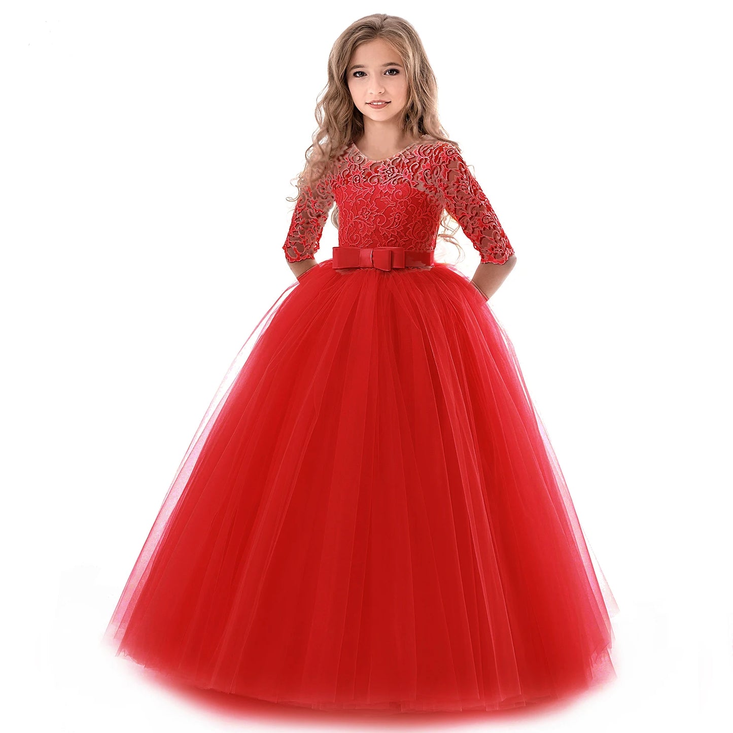 Long Bridesmaid Kid's Dresses