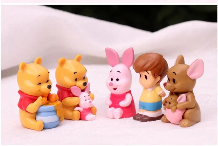 Cartoon Winnie The Pooh 10pcs/set Action Figure Toy Pooh Bear Tigger Eeyore Piglet Action Figure Dolls Toy Gifts For Kids