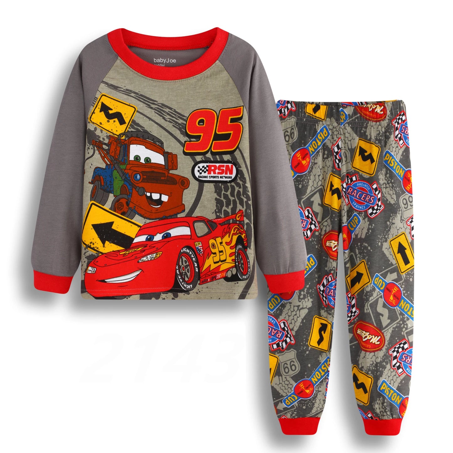 Children's MOVIE Cars McQueen Pajamas Set