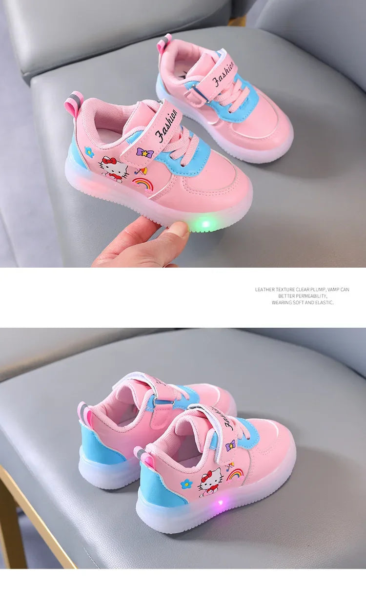 Hello Kitty LED Kids Shoes for Girls
