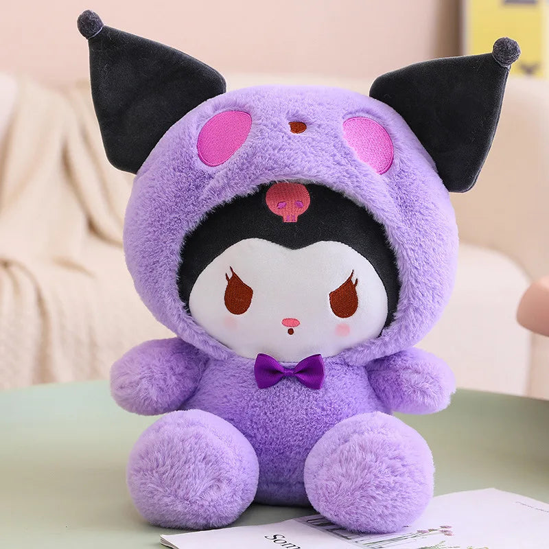 Sanrio Kuromi Plush Accessories Room Decor Stuffed Kawaii Movies & Tv Stuff Car Accessories Purple White Kuromi Toys For Kids