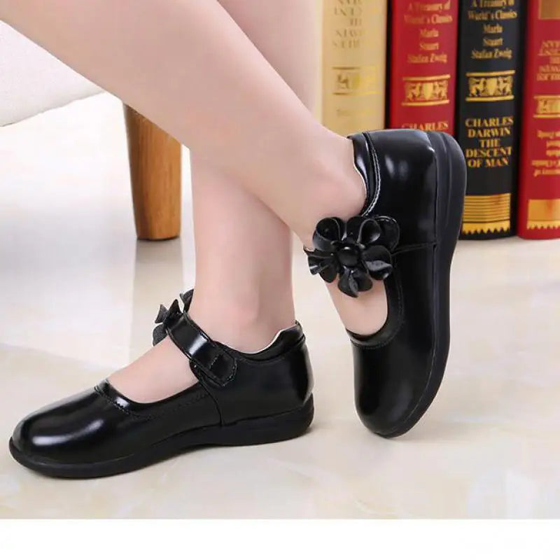 Girls Leather School Shoes