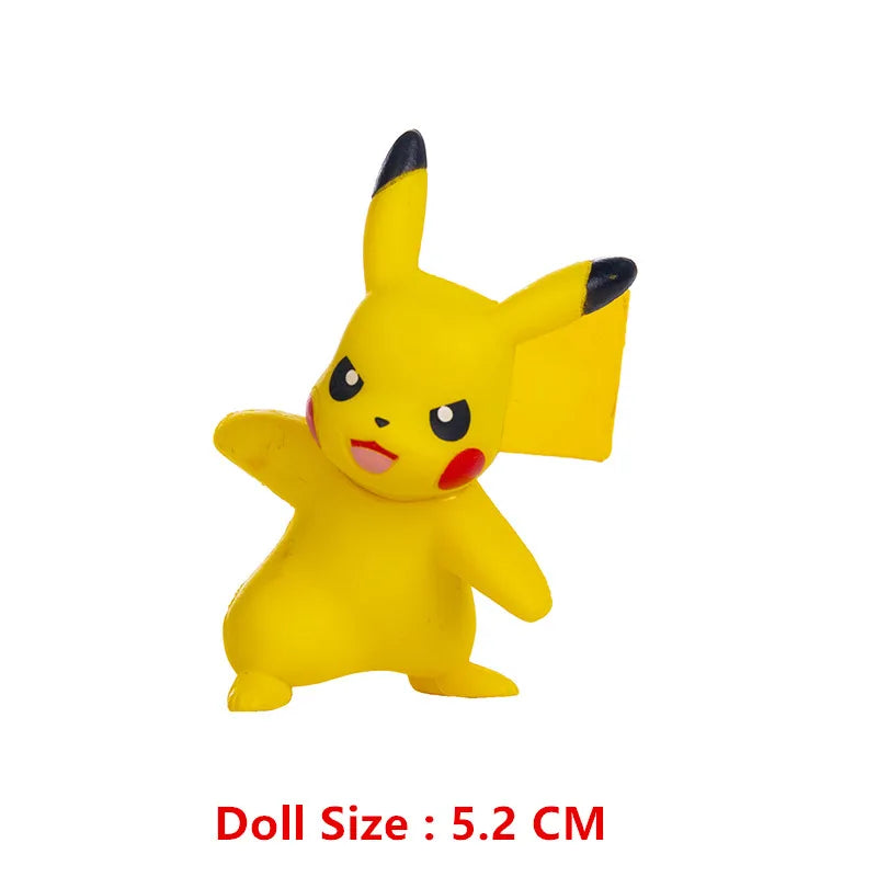 Pokemon Cartoons Movie Anime Figure 4-13Cm  Pikachu Mewtwo Charmander Blastoise Gurado Pet Action Model Toy Gifts