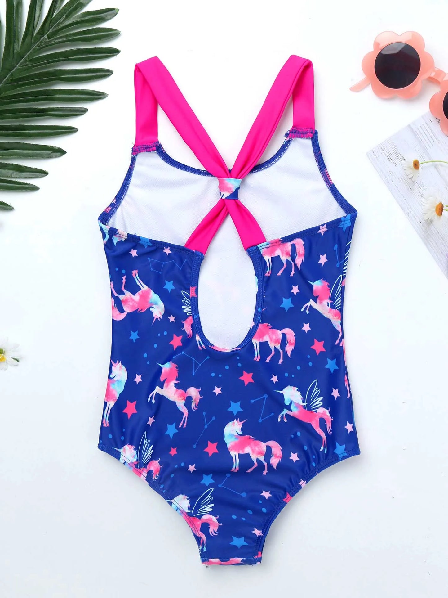 One-Piece Pattern Printing Swimsuit