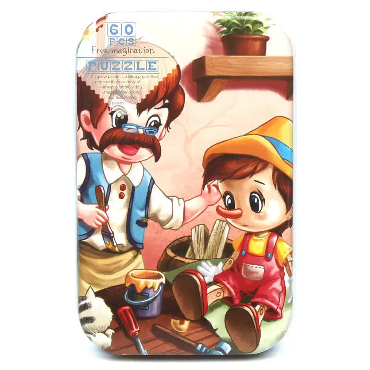 Wooden Cartoon Puzzle Toys for Children