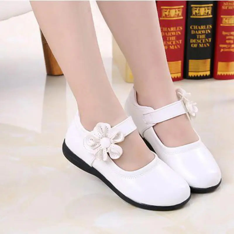 Girls Leather School Shoes