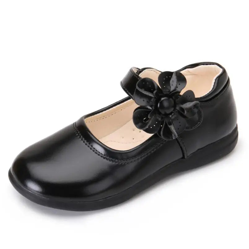 Girls Leather School Shoes