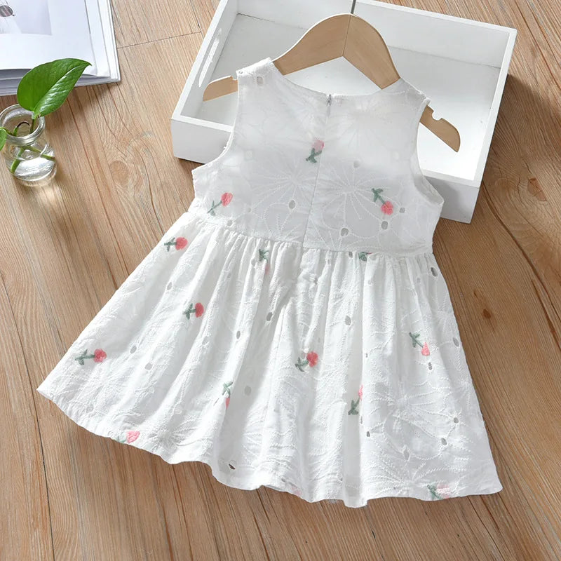 Girls Sleeveless Summer Dress