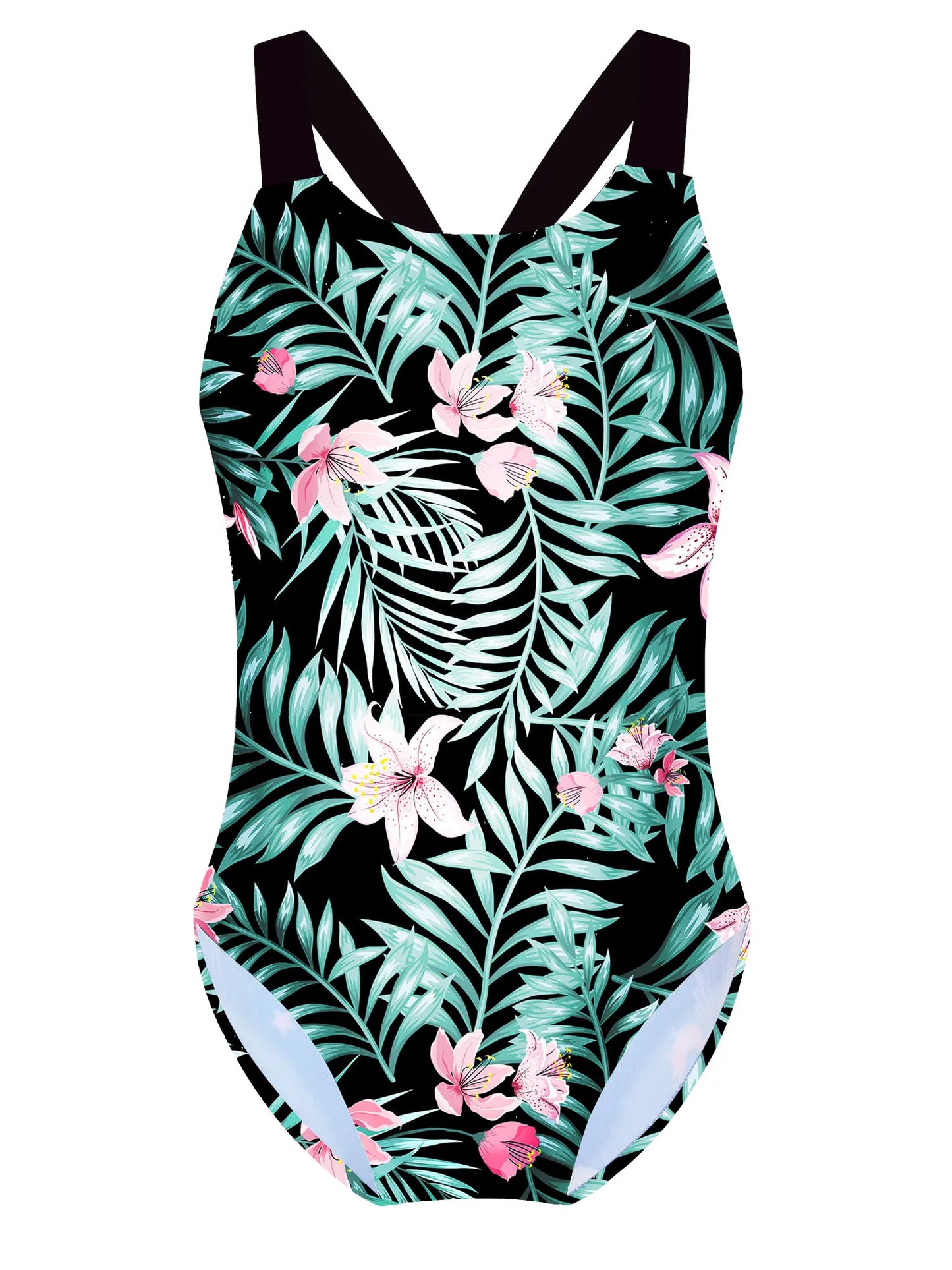 One-Piece Pattern Printing Swimsuit