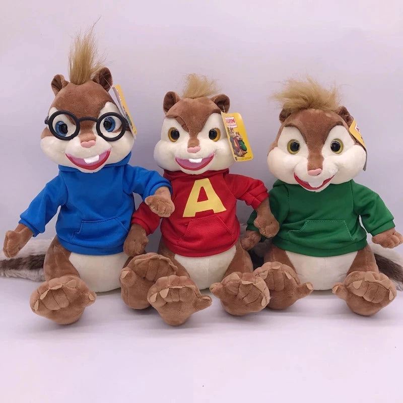 Disney Movie Cartoon Alvin and the Chipmunks Mouse Stuffed Animals Plush Doll 18/24cm