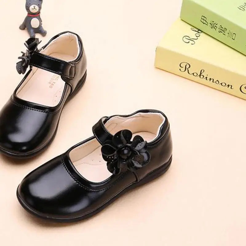 Girls Leather School Shoes