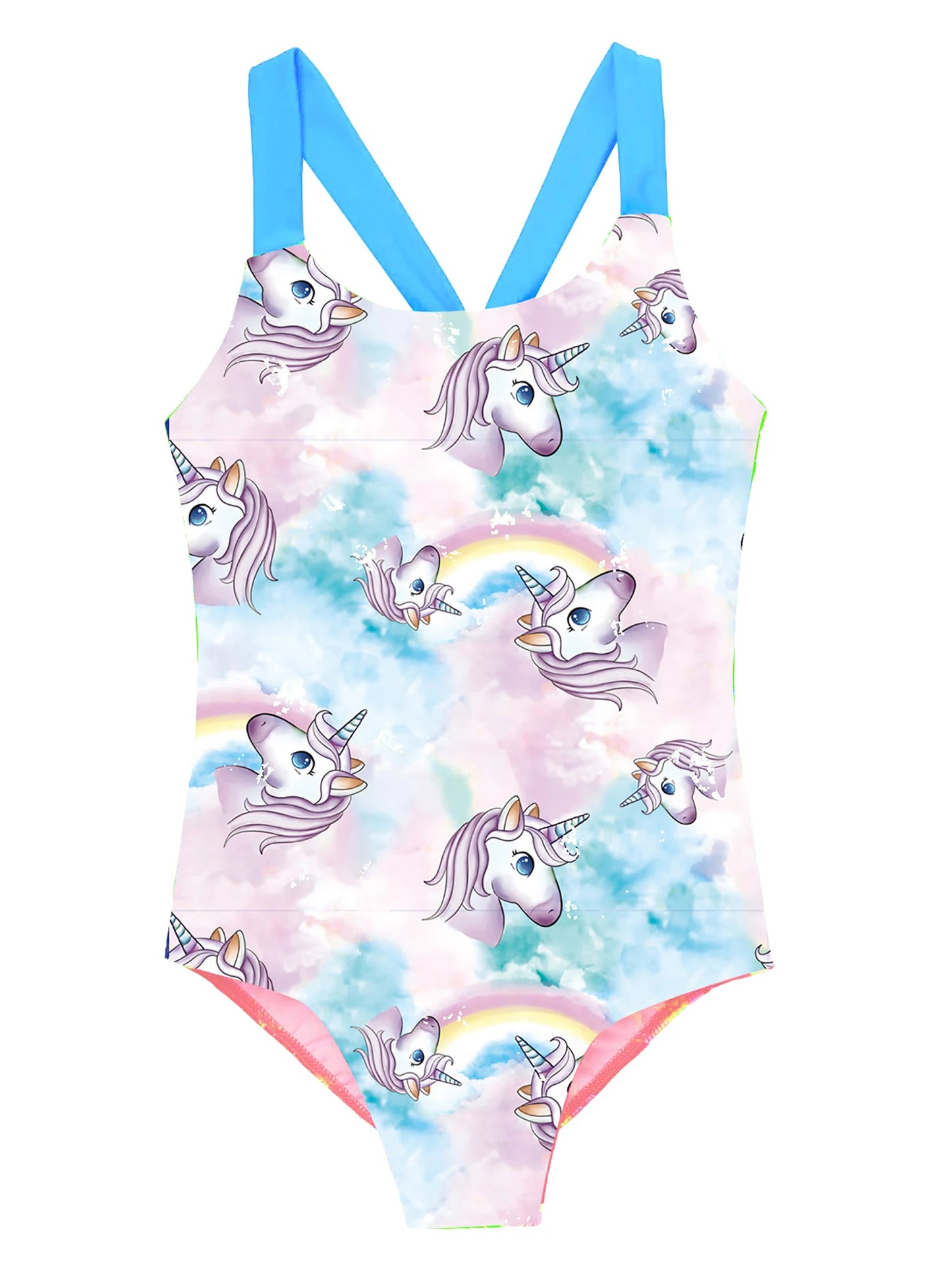 One-Piece Pattern Printing Swimsuit