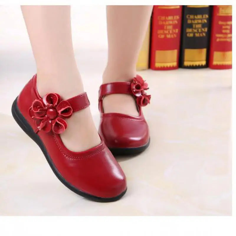 Girls Leather School Shoes