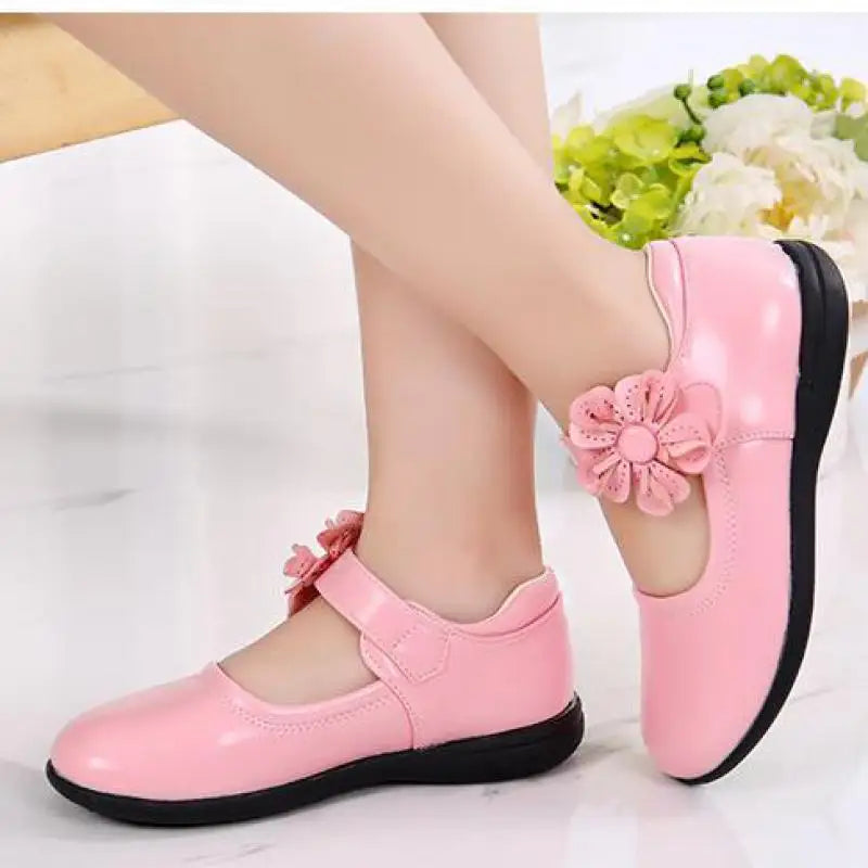 Girls Leather School Shoes