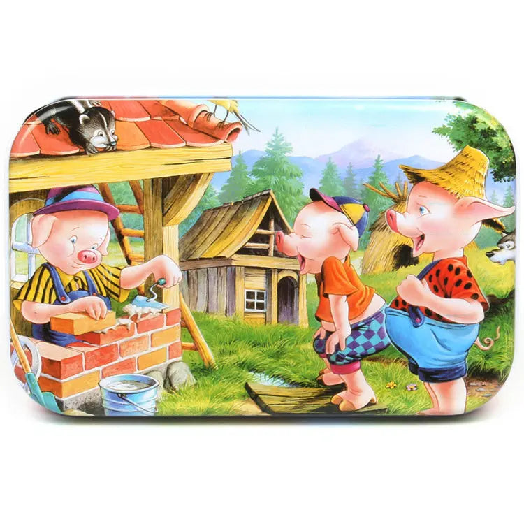 Wooden Cartoon Puzzle Toys for Children