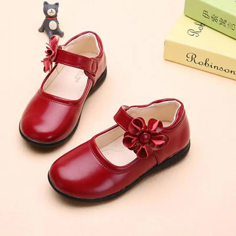 Girls Leather School Shoes