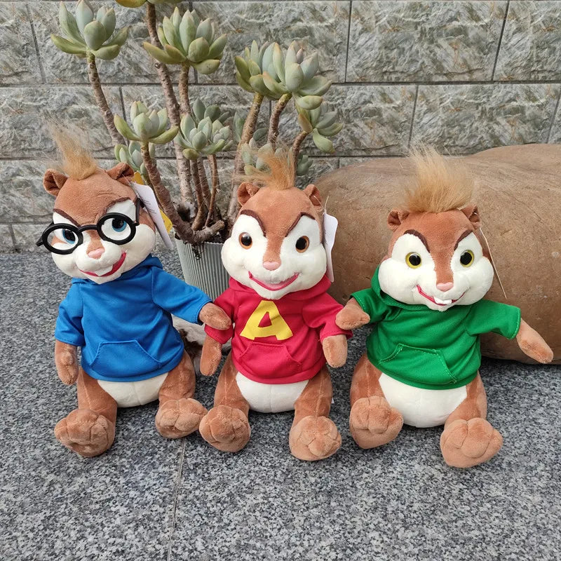 Disney Movie Cartoon Alvin and the Chipmunks Mouse Stuffed Animals Plush Doll 18/24cm