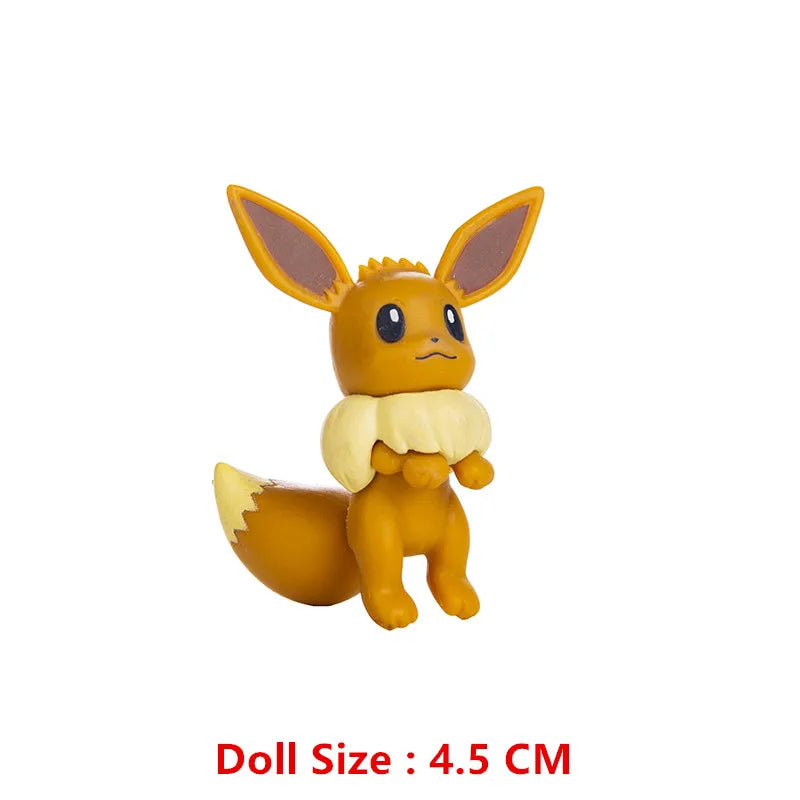 Pokemon Cartoons Movie Anime Figure 4-13Cm  Pikachu Mewtwo Charmander Blastoise Gurado Pet Action Model Toy Gifts