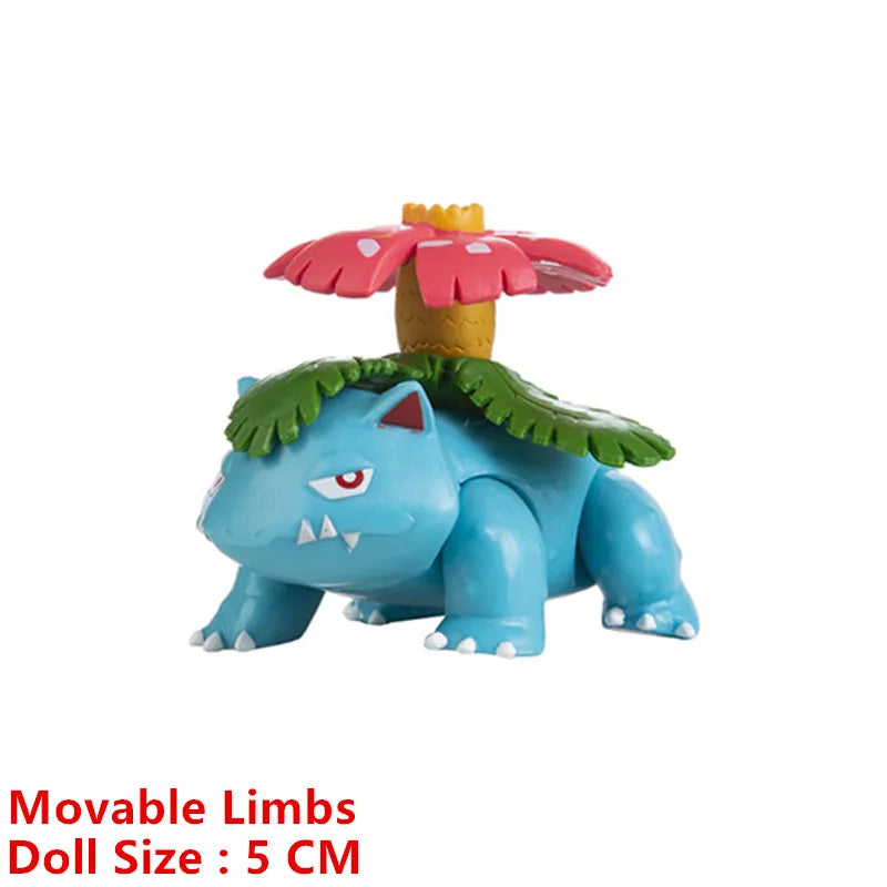 Pokemon Cartoons Movie Anime Figure 4-13Cm  Pikachu Mewtwo Charmander Blastoise Gurado Pet Action Model Toy Gifts