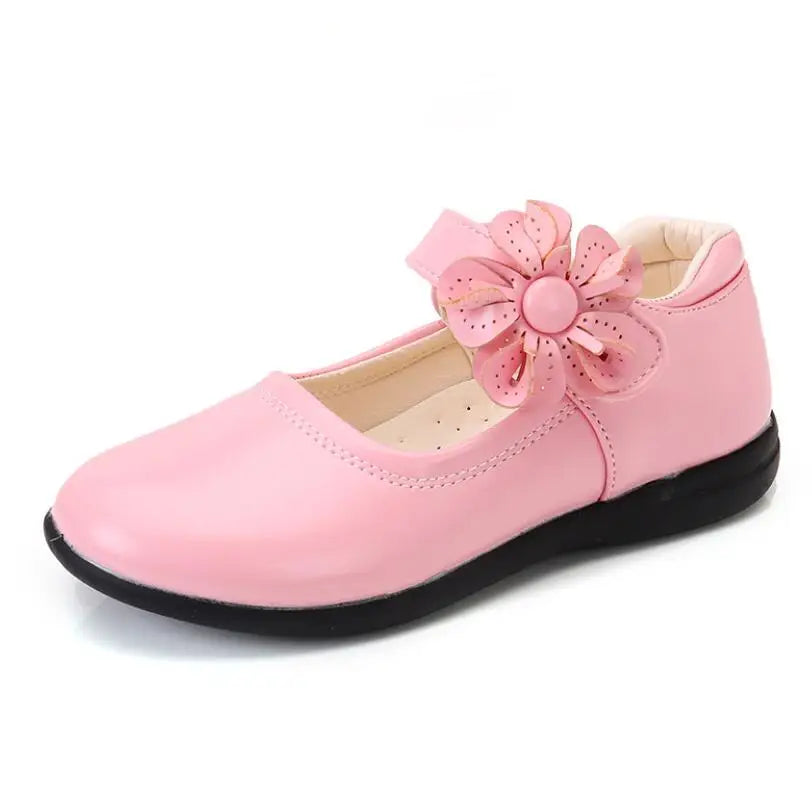 Girls Leather School Shoes