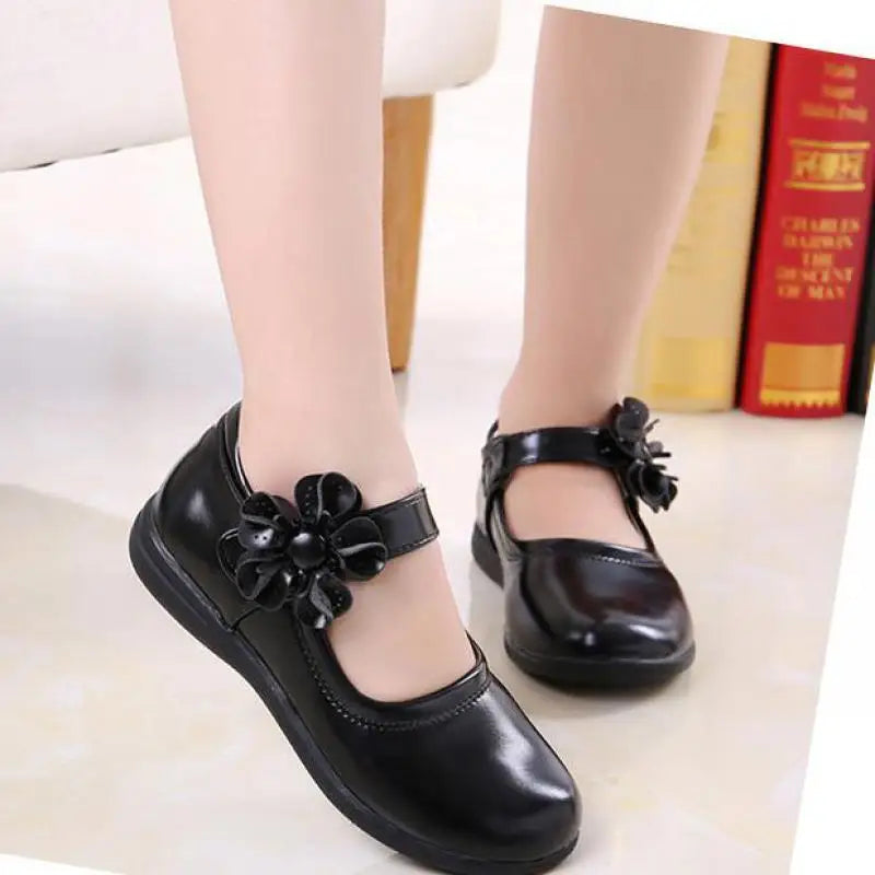 Girls Leather School Shoes