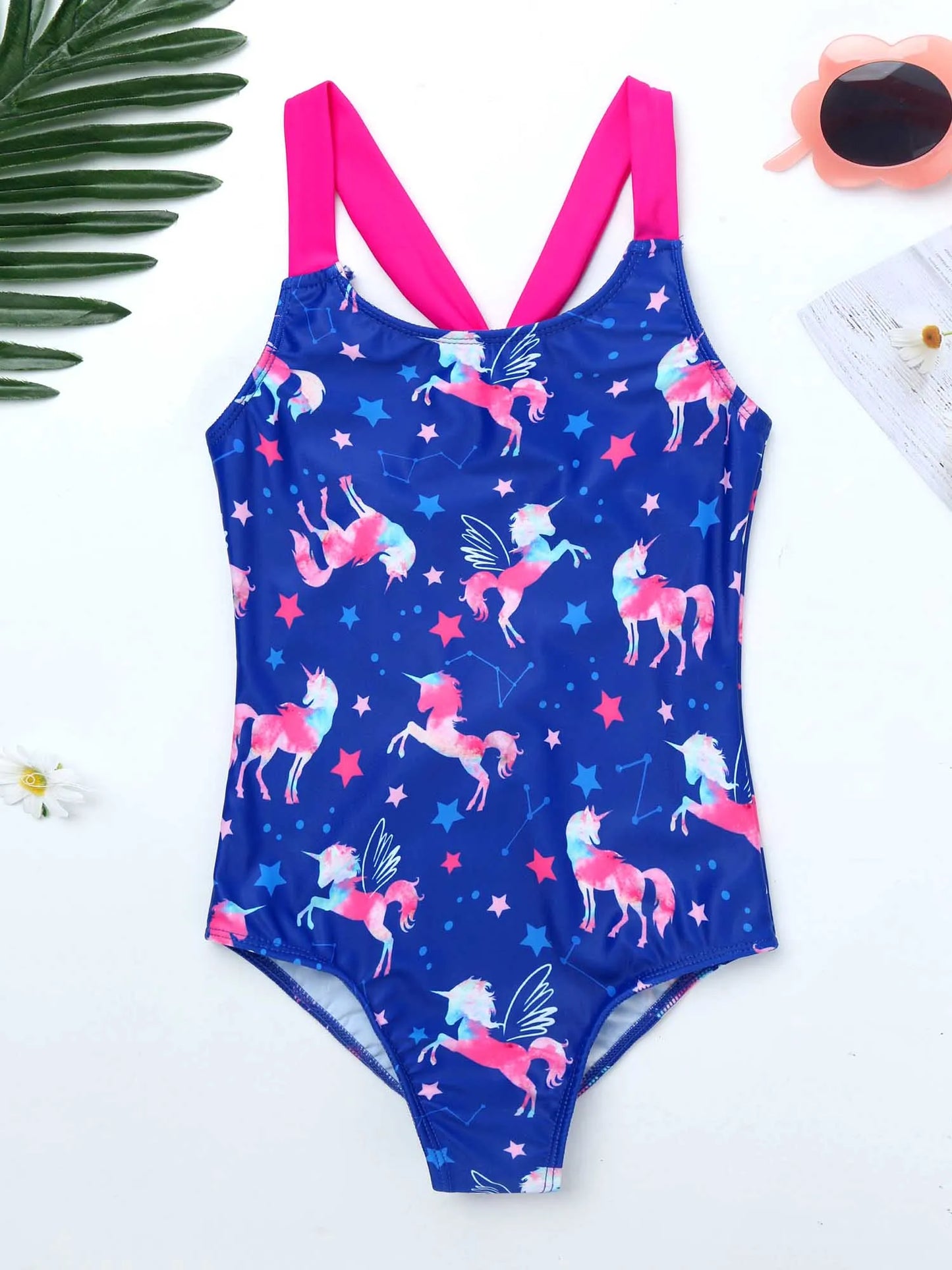 One-Piece Pattern Printing Swimsuit