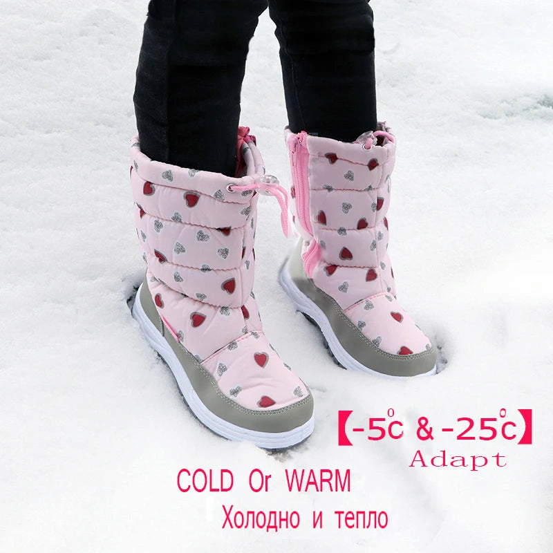 Winter Girl's Nonslip Snow Boots