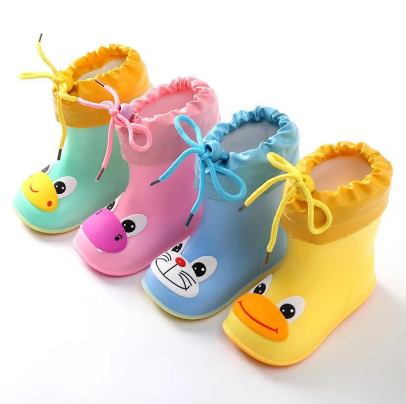 Children's  PVC Rubber  Cartoon Themed Rain boots