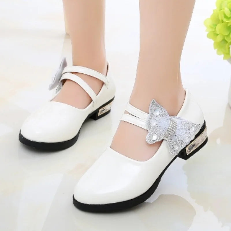 Girls' Leather Soft Soled Dress Shoes