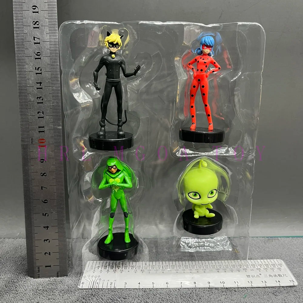 Miraculous: Tales of Ladybug and Cat Noir  Movie Cartoon Anime Characters Red Girl Black Cat Multiple Pets Elf Dolls Children's Gift Toys