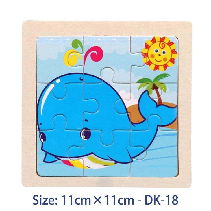 Montessori Educational Wooden Jigsaw Puzzles