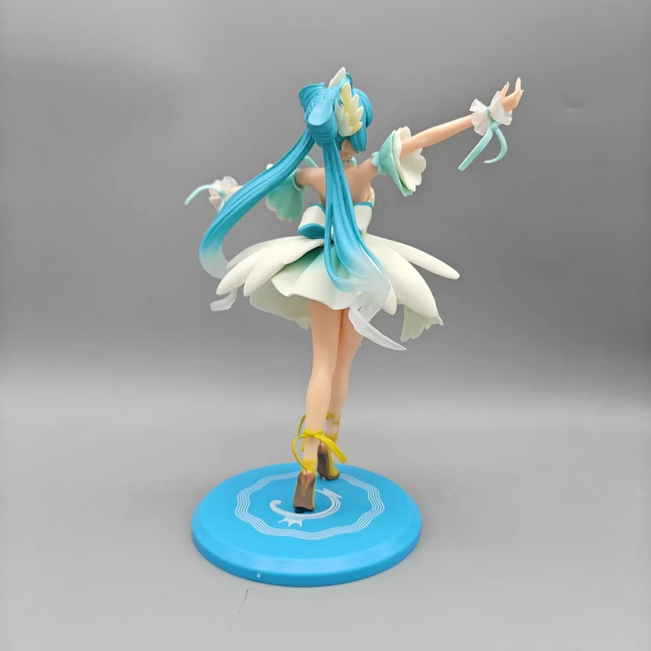 Anime Hatsune Miku X Cinnamoroll Figure panda swan series Cute Statue 18-22cm PVC Model Doll Toy boy Birthday Christmas Gift