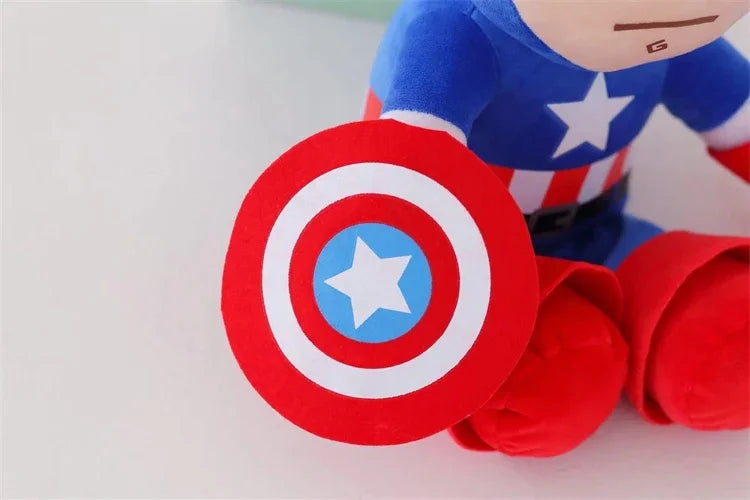 Marvel Cartoon Movie Anime Captain America Spider Man Iron Man Plushies Lovely Doll Cute Super Hero Plushies Gifts Kids