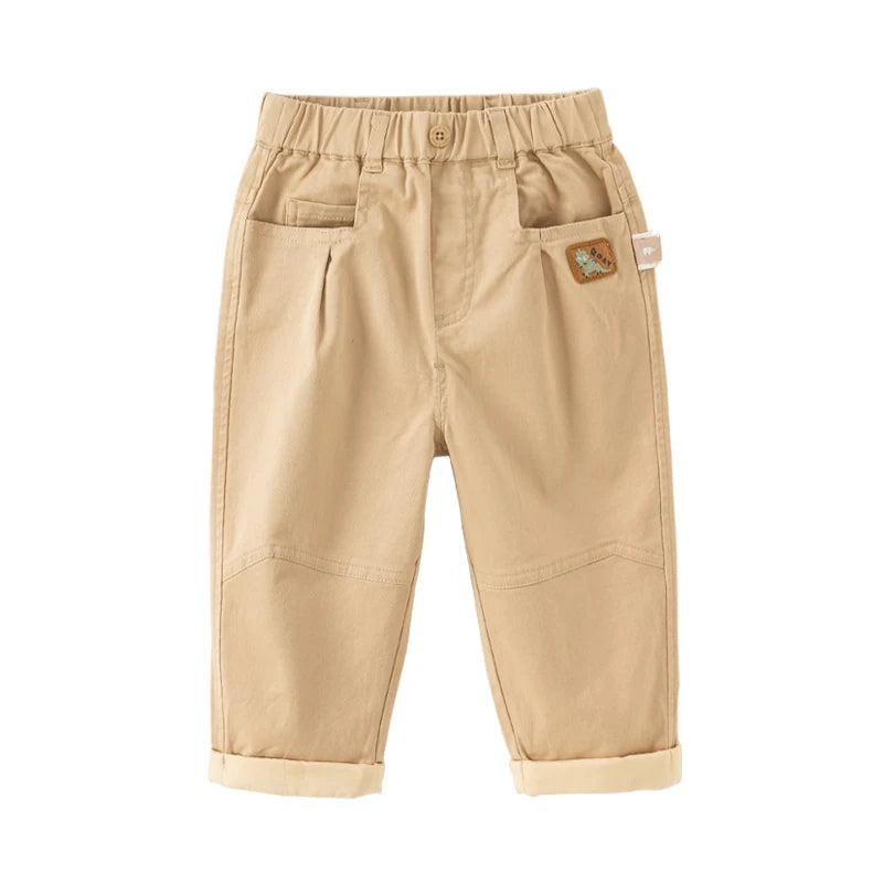 Kid's Cotton Khaki Casual Pants