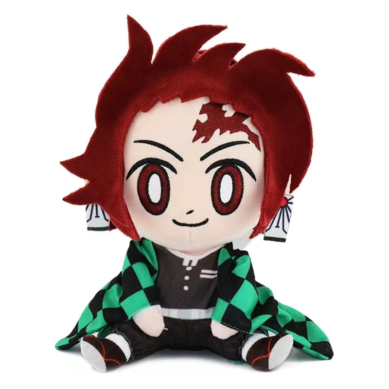 Demon Slayer 20cm Plush Toys Tanjirou Anime Figure Nezuko Plushie Zenitsu Inosuke Doll Stuffed Toy Cosplay for Holiday Gifts