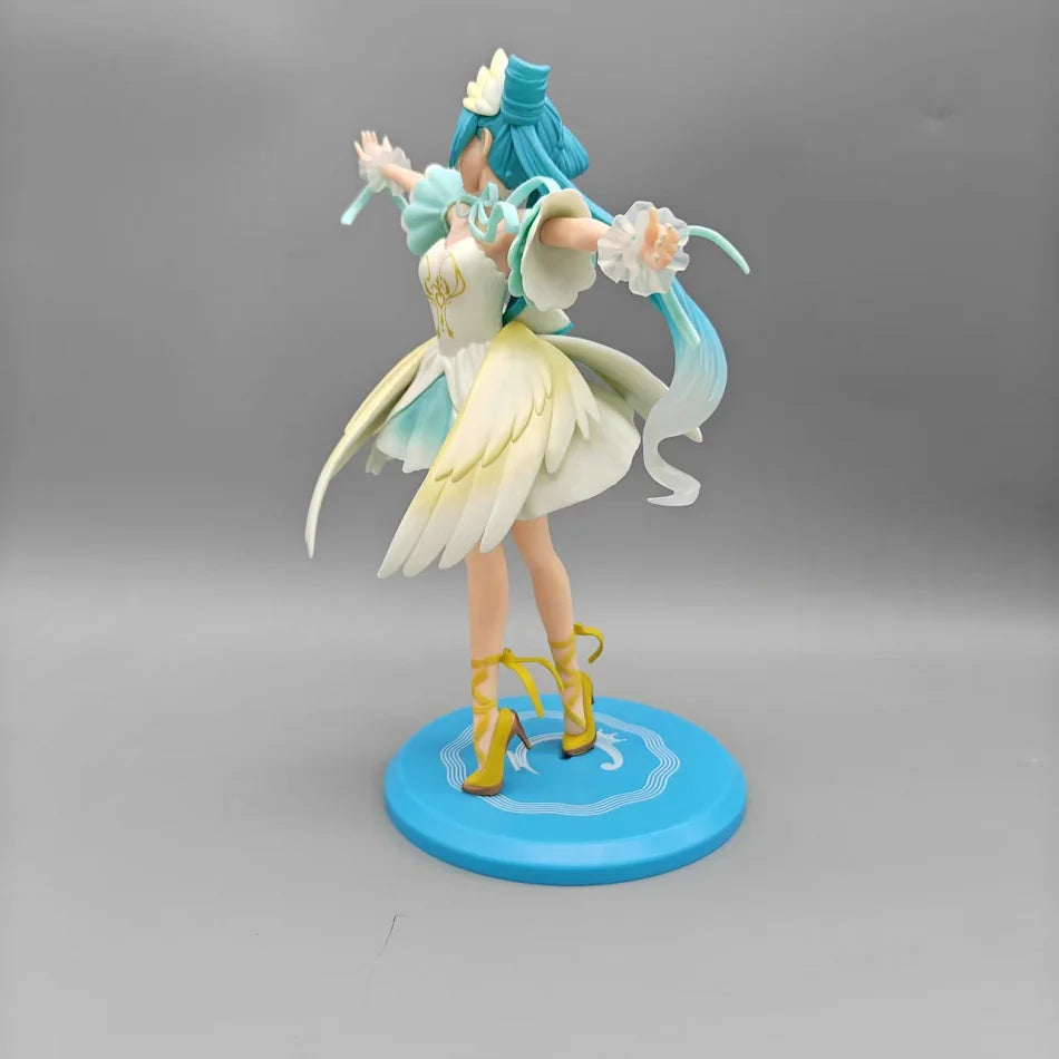 Anime Hatsune Miku X Cinnamoroll Figure panda swan series Cute Statue 18-22cm PVC Model Doll Toy boy Birthday Christmas Gift