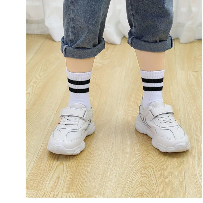 5 Pairs  Pure Colour Soft Breathable Cotton Socks