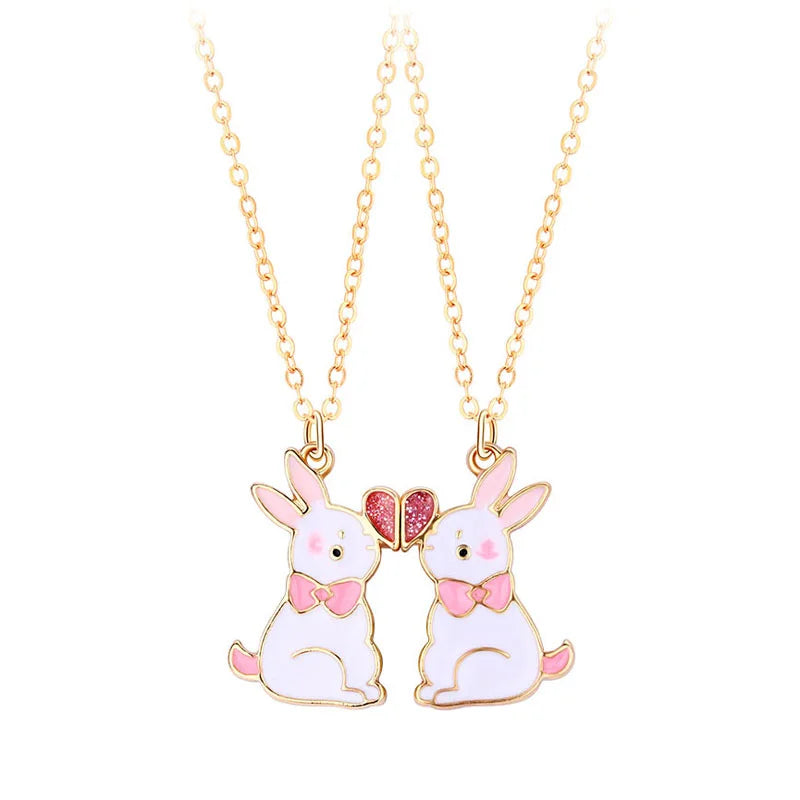 2 Pcs/set Best Friend Necklaces For Kids