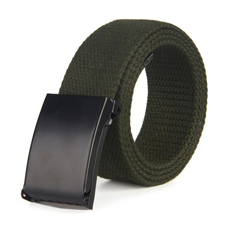 Metal Buckle Canvas Belt