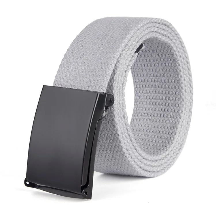 Metal Buckle Canvas Belt