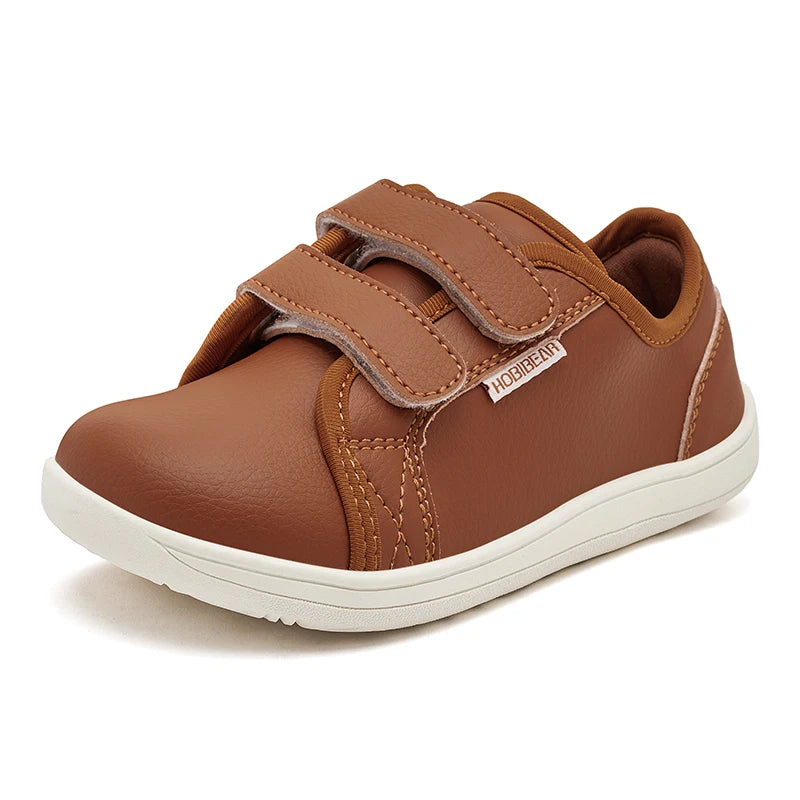 Kids Minimalist Artificial Leather Sneakers