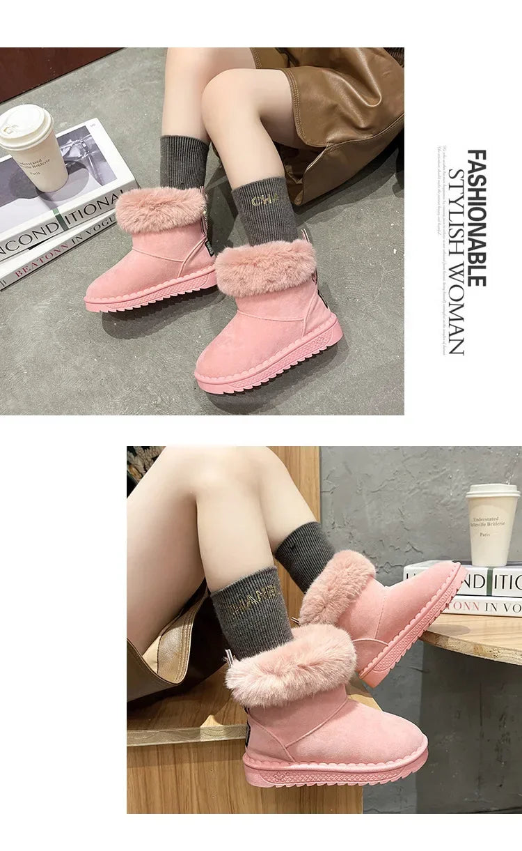 Soft Warm Cotton Snow Boots