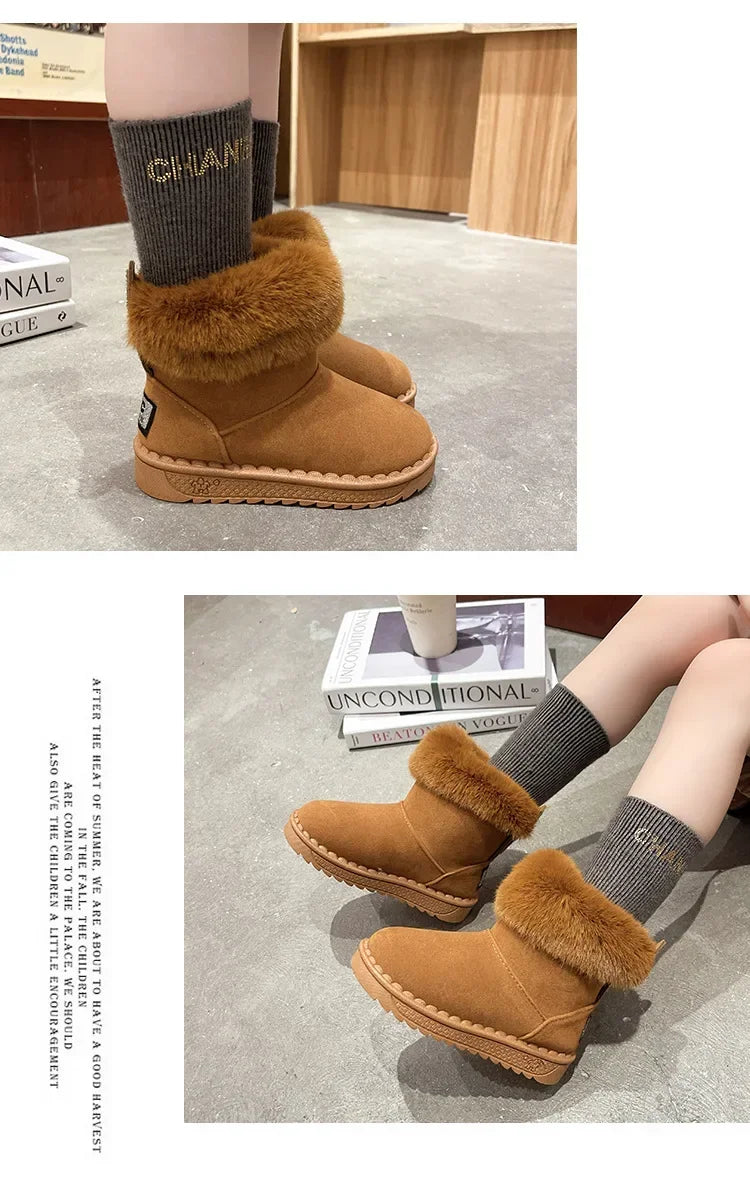 Soft Warm Cotton Snow Boots