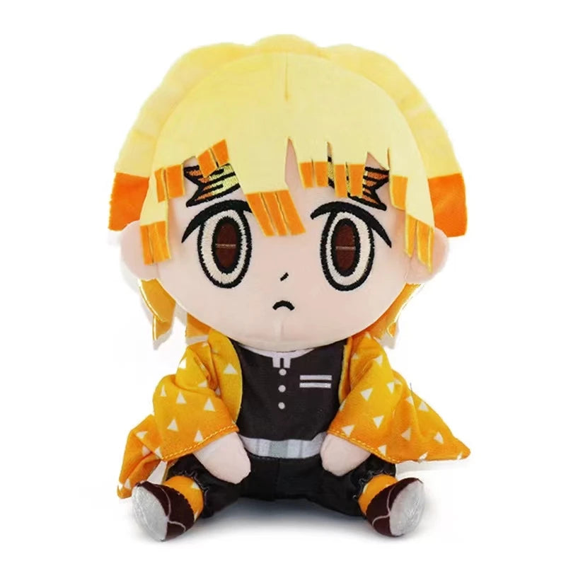 Demon Slayer 20cm Plush Toys Tanjirou Anime Figure Nezuko Plushie Zenitsu Inosuke Doll Stuffed Toy Cosplay for Holiday Gifts
