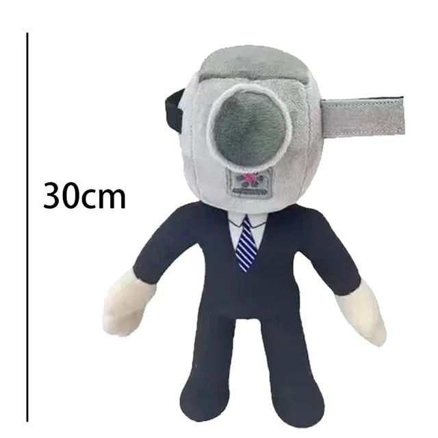 Skibidi Toilet Plush Toy Titans Drill Man Cameraman Tv Man Woman Speakerman Clock Speaker Man Plush Doll Soft Toy Stuffed Animal