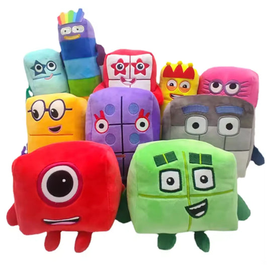 Cartoon Digital Movie Anime Stuffed Toy 14-30 Cm Early Childhood Education Digital Plush Doll Pillow Birthday Christmas Gift