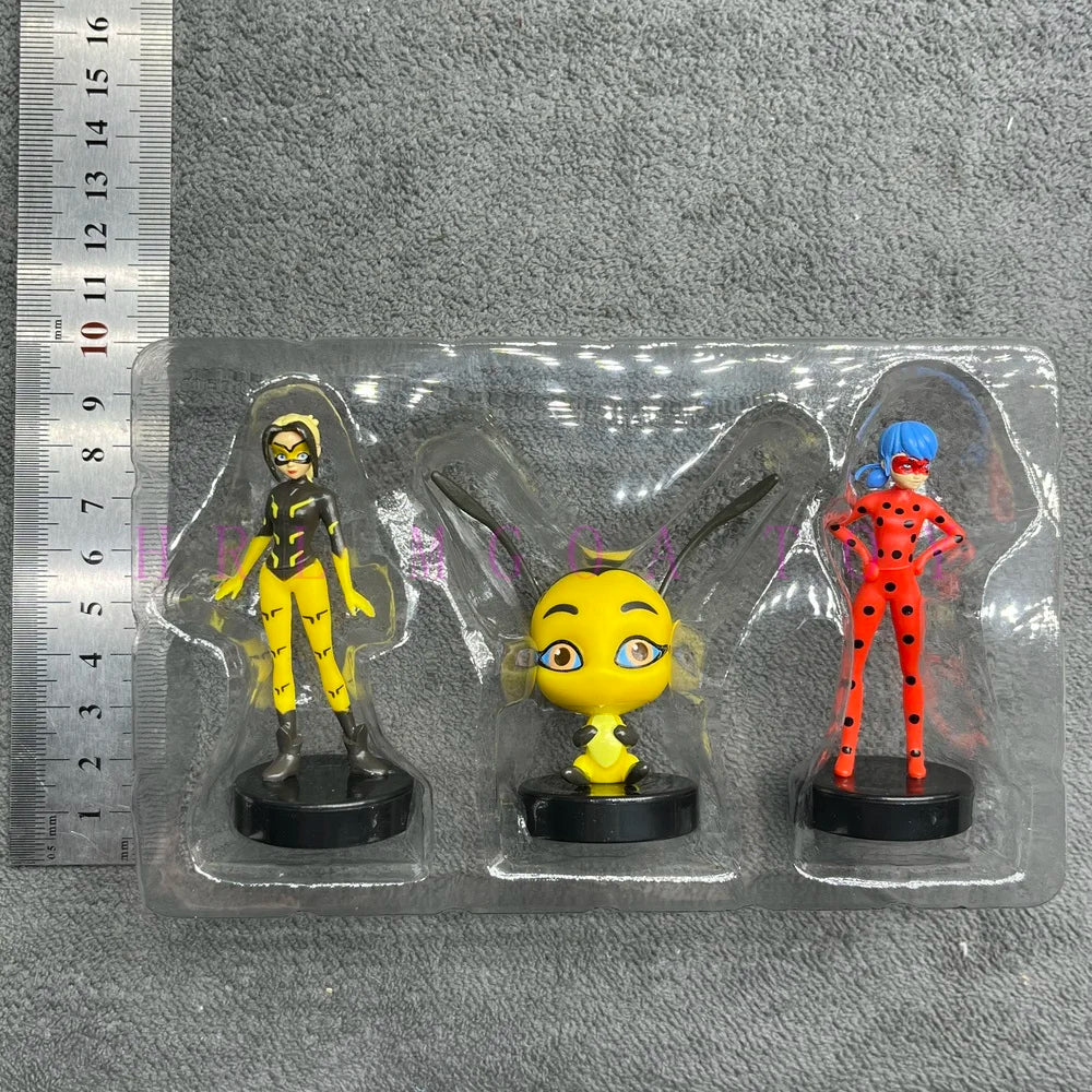 Miraculous: Tales of Ladybug and Cat Noir  Movie Cartoon Anime Characters Red Girl Black Cat Multiple Pets Elf Dolls Children's Gift Toys