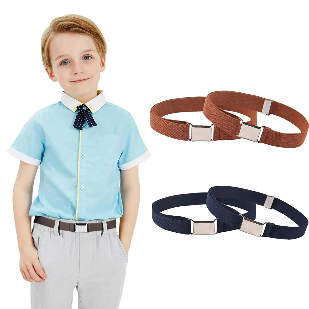 Adjustable Elastic Canvas Waistband Belts For Kids