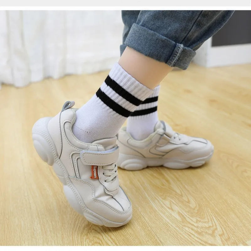 5 Pairs  Pure Colour Soft Breathable Cotton Socks